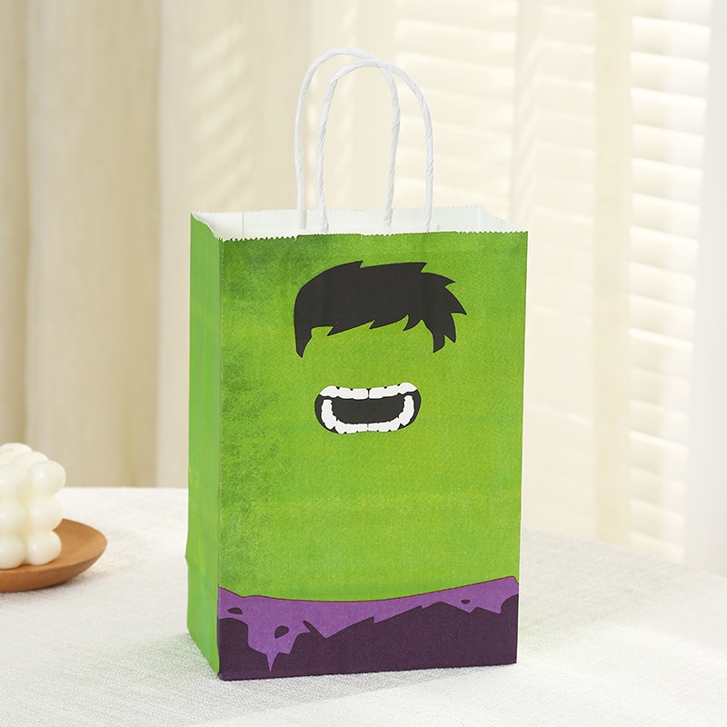 Túi Tote In Hình Siêu Anh Hùng Marvel 21*15*8cm Cho Bé