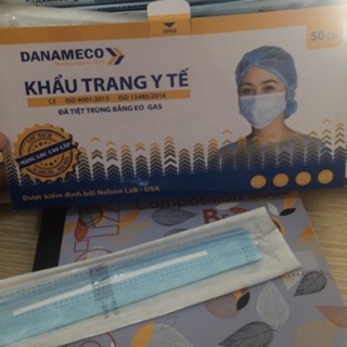 Khẩu trang y tế đã tiệt trùng 1 cái/gói-50 cái/ hộp