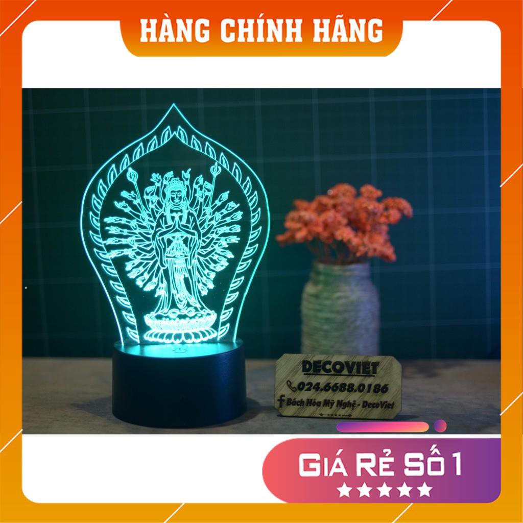 [Đèn Led 3D Hình Phật]  Đèn led 3D Full điều khiển, pin, đế 16 màu 4 chế độ sáng. Bảo hành đổi trả.[Giá Gốc Tận Xưởng]