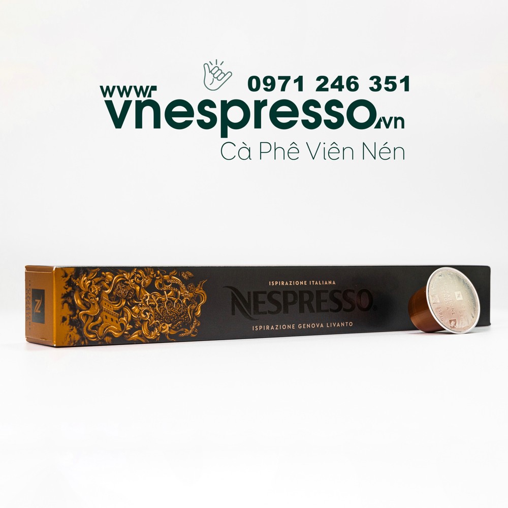 Viên nén cà phê Nespresso - Dòng "ĐẬM ĐÀ" INTENSO- Ispirazione Italiana - hộp 10 viên