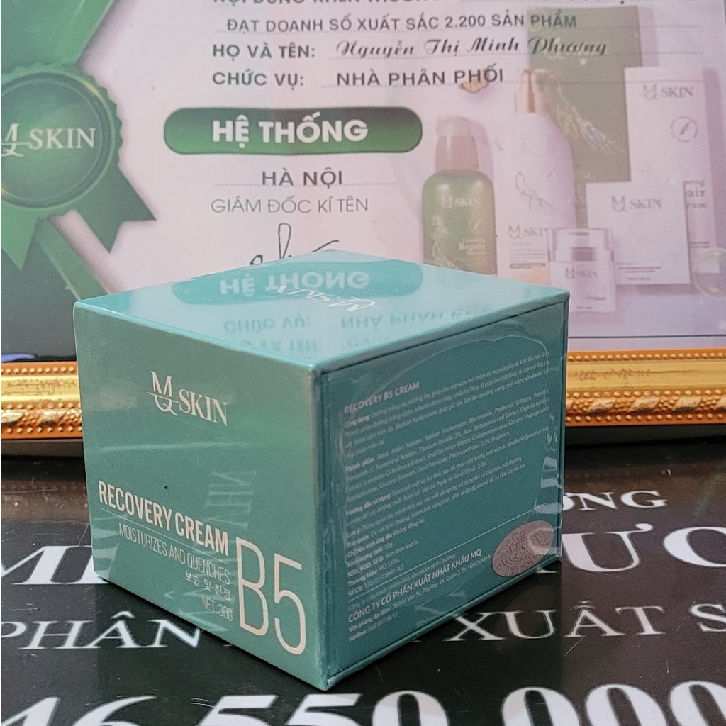 Kem B5 MQ Skin Chính Hãng Recovery Cream B5 Mqskin dưỡng ẩm xóa nhăn phục hồi da sau xài Retinol tái tạo da thay da skin