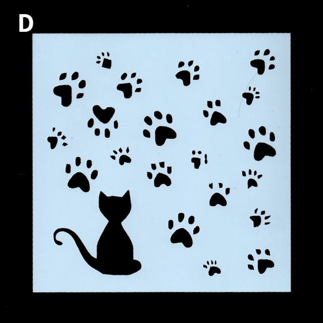 Khuôn Cắt Giấy Kim Loại Hình Dấu Chân Mèo Xinh Xắn