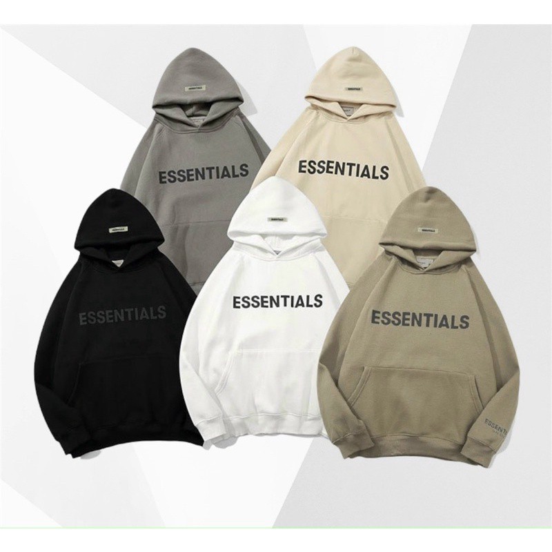 Áo nỉ hoodie Essentials In cao su nổi Getto shop , áo nỉ bông unisex nam nữ | BigBuy360 - bigbuy360.vn