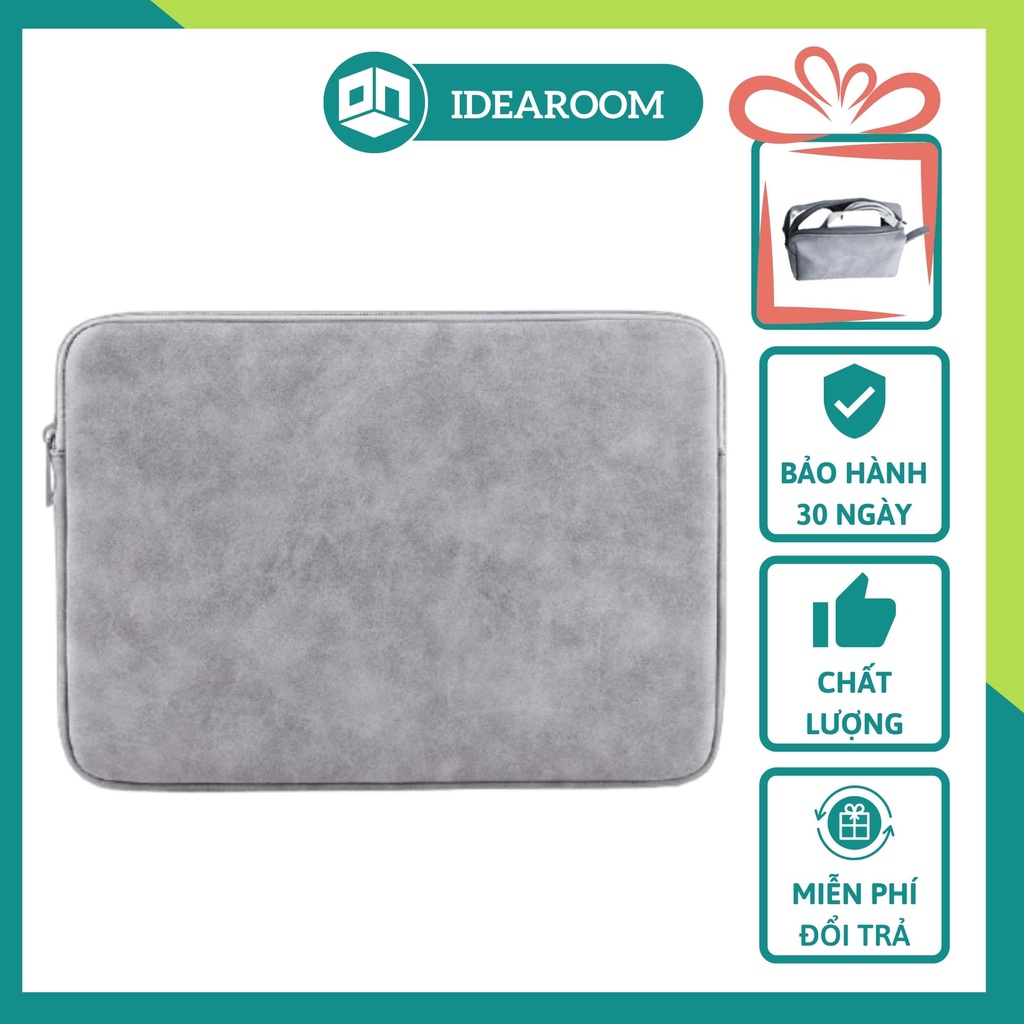 Túi Chống Sốc Macbook/Surface/Laptop, Cặp Da Đựng LapTop Thời Trang Chống Va Đập Kháng Nước 13/14/16, Tặng Túi Nhỏ Rời