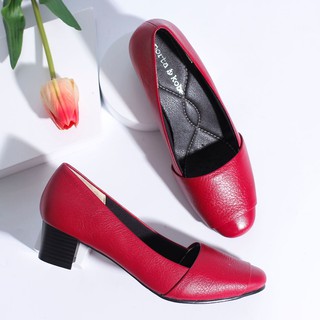 Giày cao gót 5cm mũi vuông p234 màu đỏ