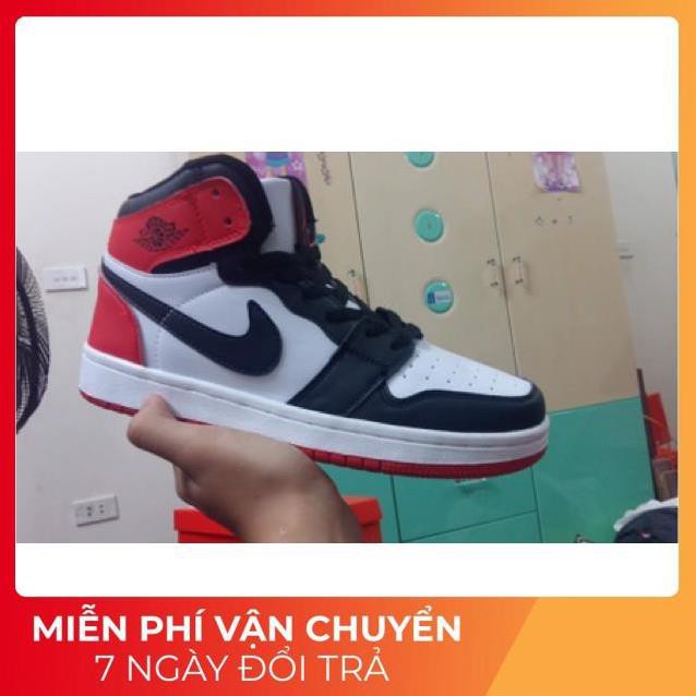 Tết Xả [Fullbox] Giày bóng rổ thể thao 2018  Jordan 1 Retro Đỏ Đen Trắng Cổ Cao XỊN 2020 new : : new L ‣ " ` '