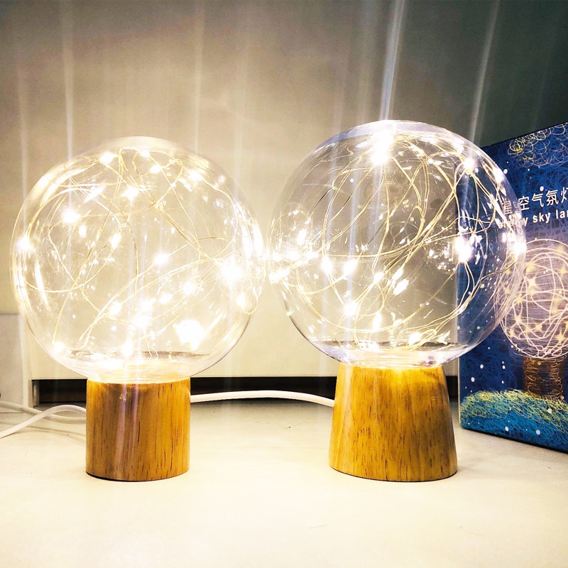Đèn led Ngủ Để Bàn Họa Tiết Bầu Trời Sao Lãng Mạn Sáng Tạo