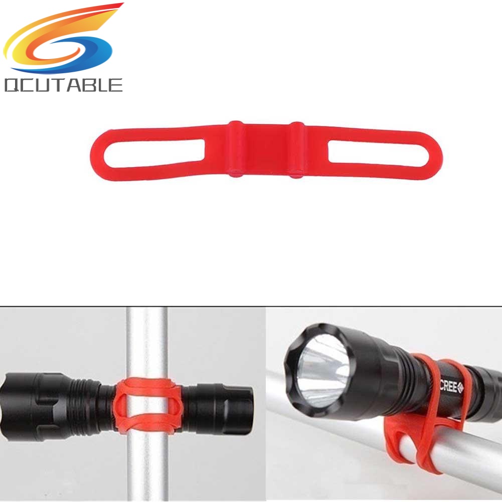Dây silicon buộc đèn pin cho xe đạp