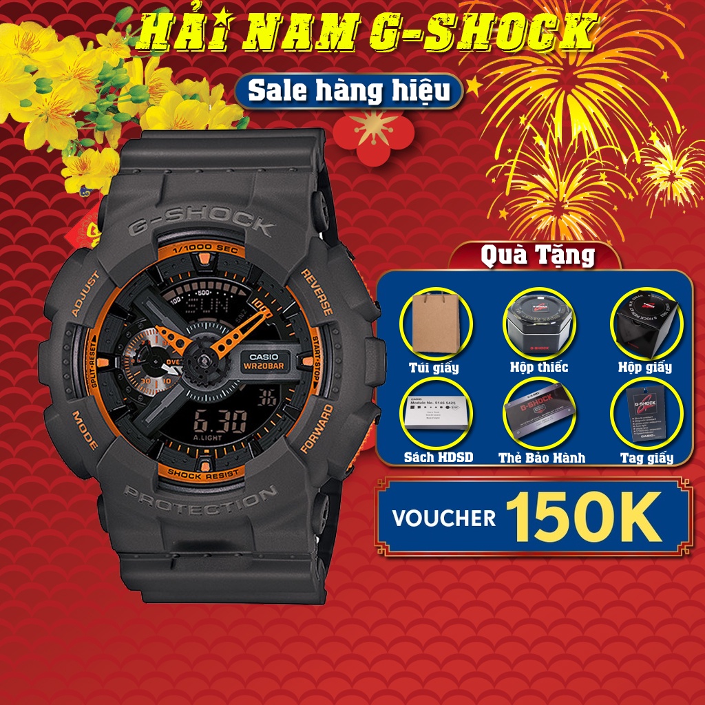 Đồng hồ nam G-SHOCK GA-110TS-1A4 | GA-110 | GA110 | Full phụ kiện
