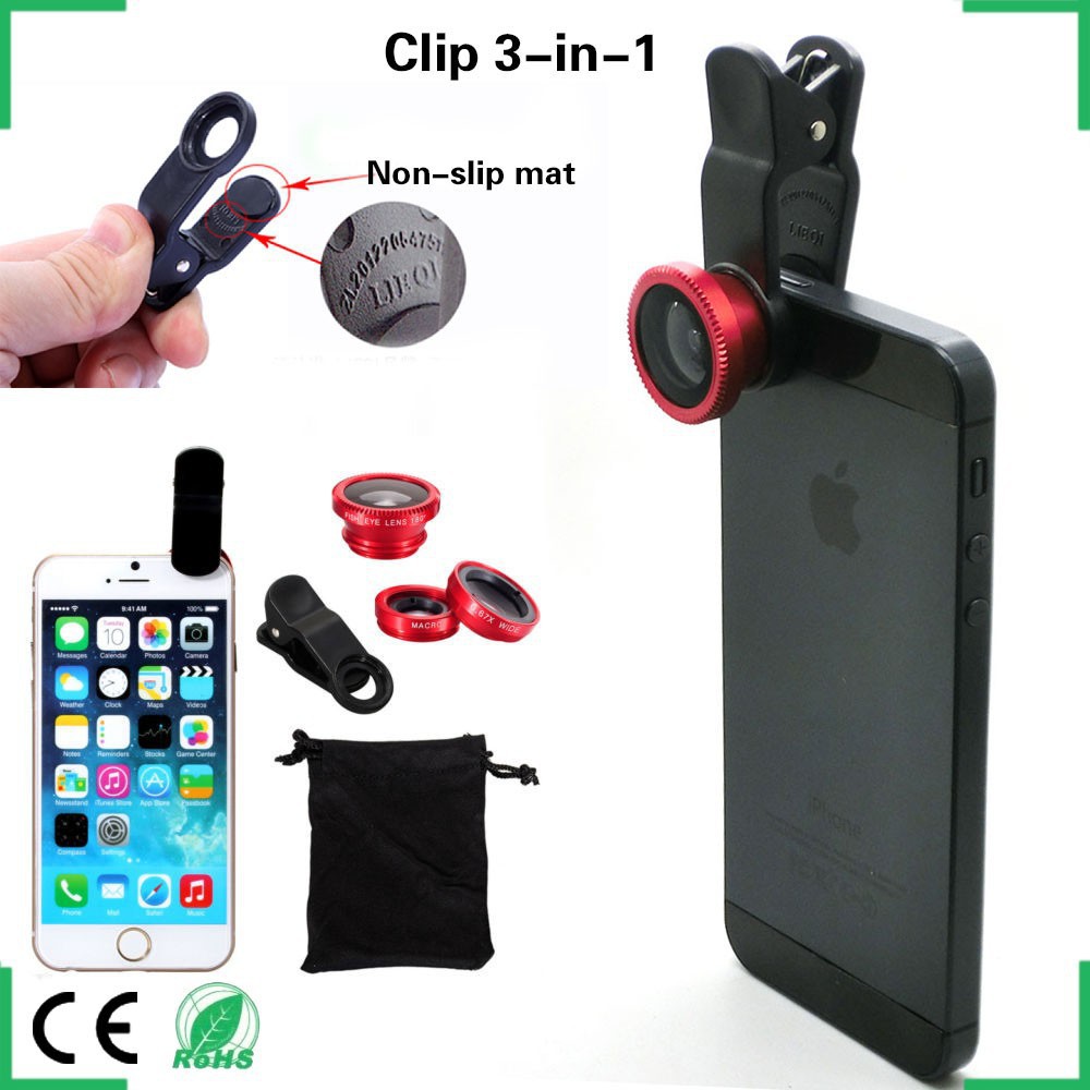 LENS CHỤP HÌNH 3 IN 1 CHO ĐIỆN THOẠI