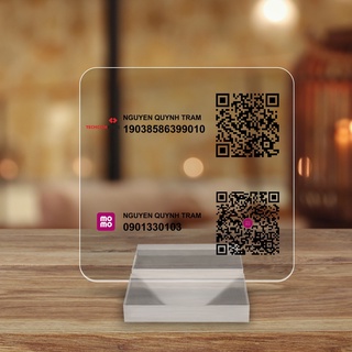 Mã QR CODE để bàn bằng mica bền đẹp