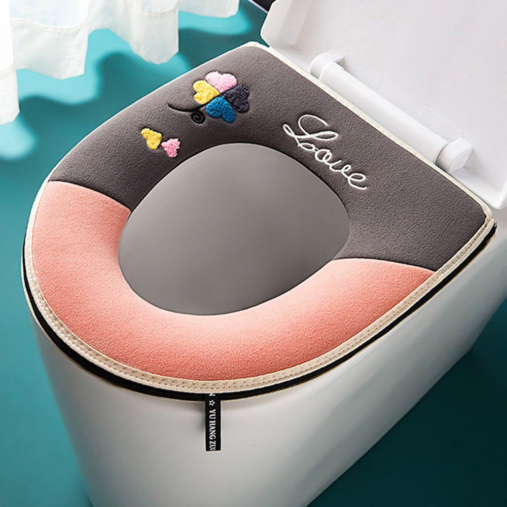 GOGOUP Vỏ Bọc Bệ Ngồi Bồn Cầu Chất Liệu Dày Dặn Ấm Áp