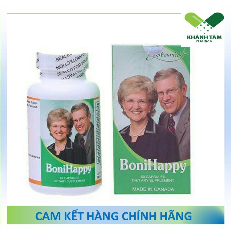 ! BoniHappy (Hộp 60 viên) - Giúp ngủ ngon, cải thiện trí nhớ [Boni happy]