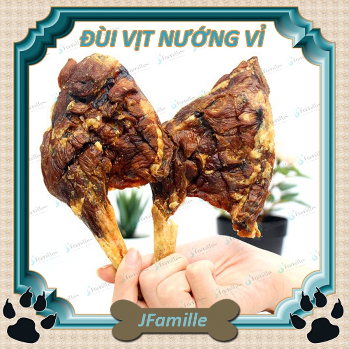 [SIÊU CHẤT]Đồ Ăn Vặt Chó Mèo JFamille, Đùi Vịt Lọc Da Nướng Vỉ, Giàu Đạm, Ít Chất Béo, Hỗ Trợ Tiêu Hóa. JF124