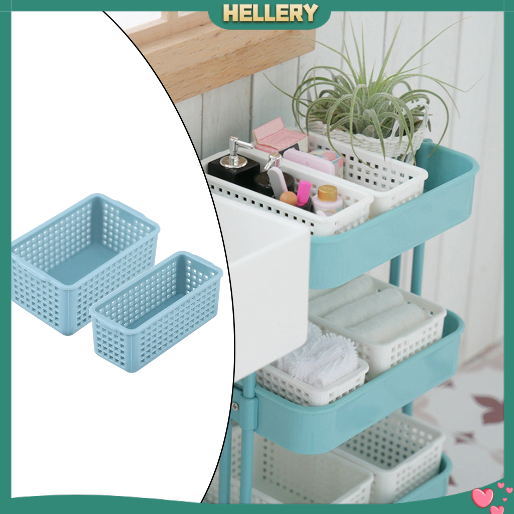 [HELLERY]Set of 2 1:6 1:12 Scale Doll House Baskets BJD Scene Model Bedroom DIY Decor