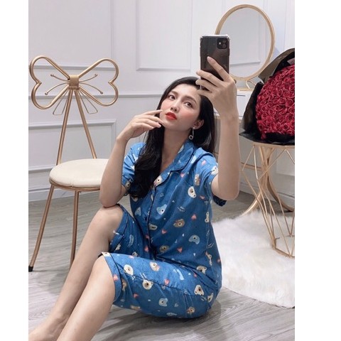Bộ Ngủ pijama quần lửng mẫu hot nhất