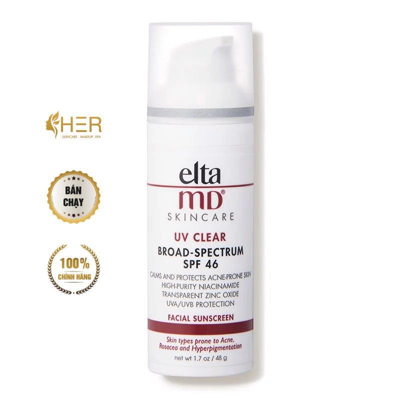 [5% Niacinamide] Kem chống nắng làm trắng Elta MD SPF 46