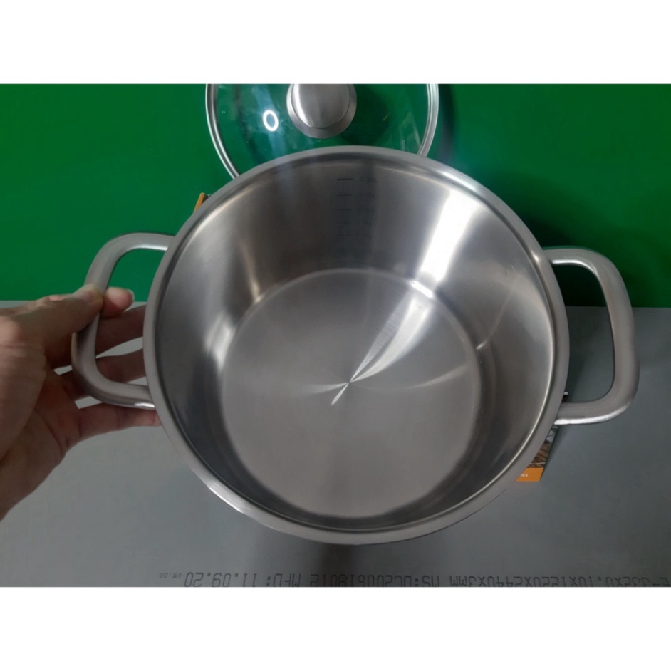 Nồi inox cao cấp Fontignac 20cm 🥘có vạch báo mực nước🐟 Thương hiệu hàng đầu của Pháp HGDBĐ