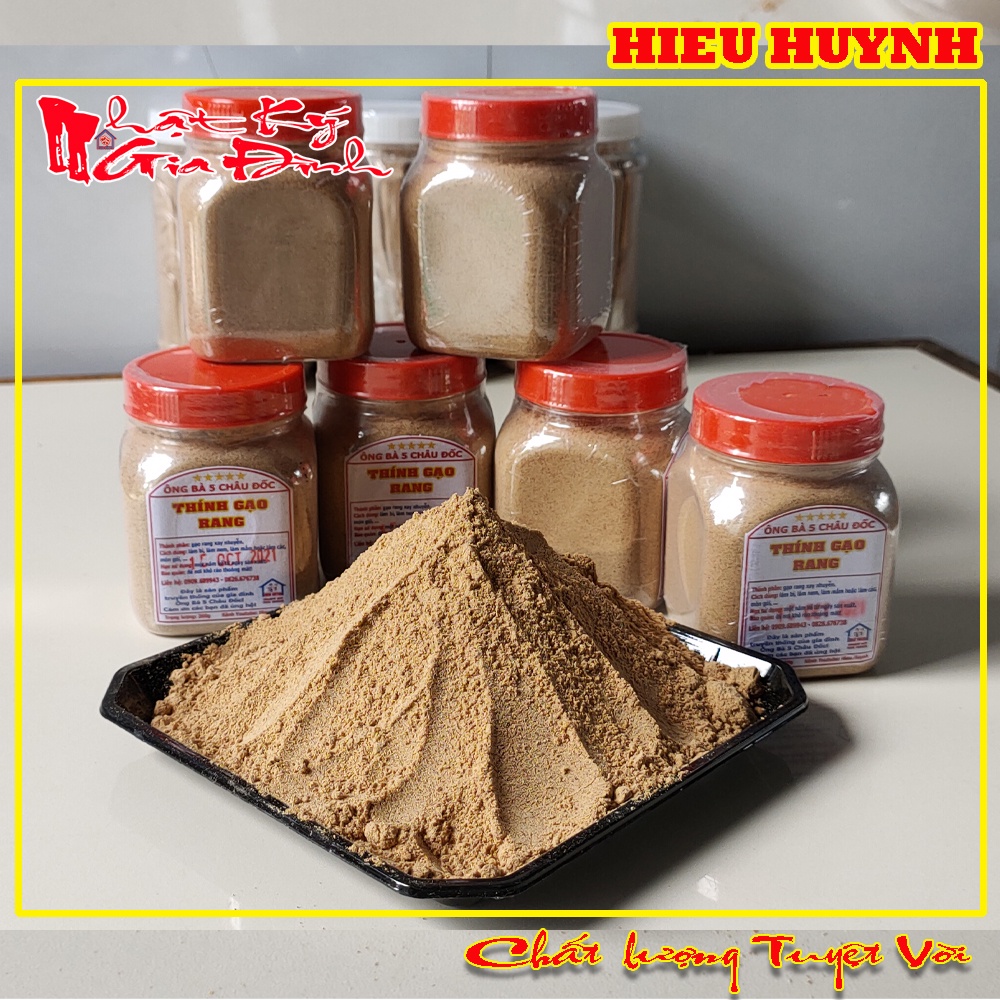 200gr Bột Thính Gạo Rang Sẵn Vàng Thơm Ngon Hiệu Ông Bà 5 Châu Đốc