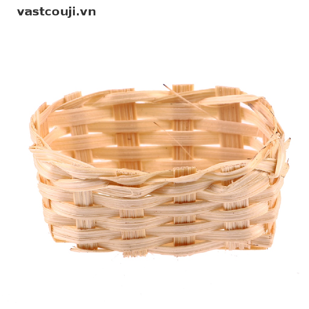 Giỏ Tre Mini Đựng Thức Ăn Tỷ Lệ 1: 12 Trang Trí Nhà Búp Bê