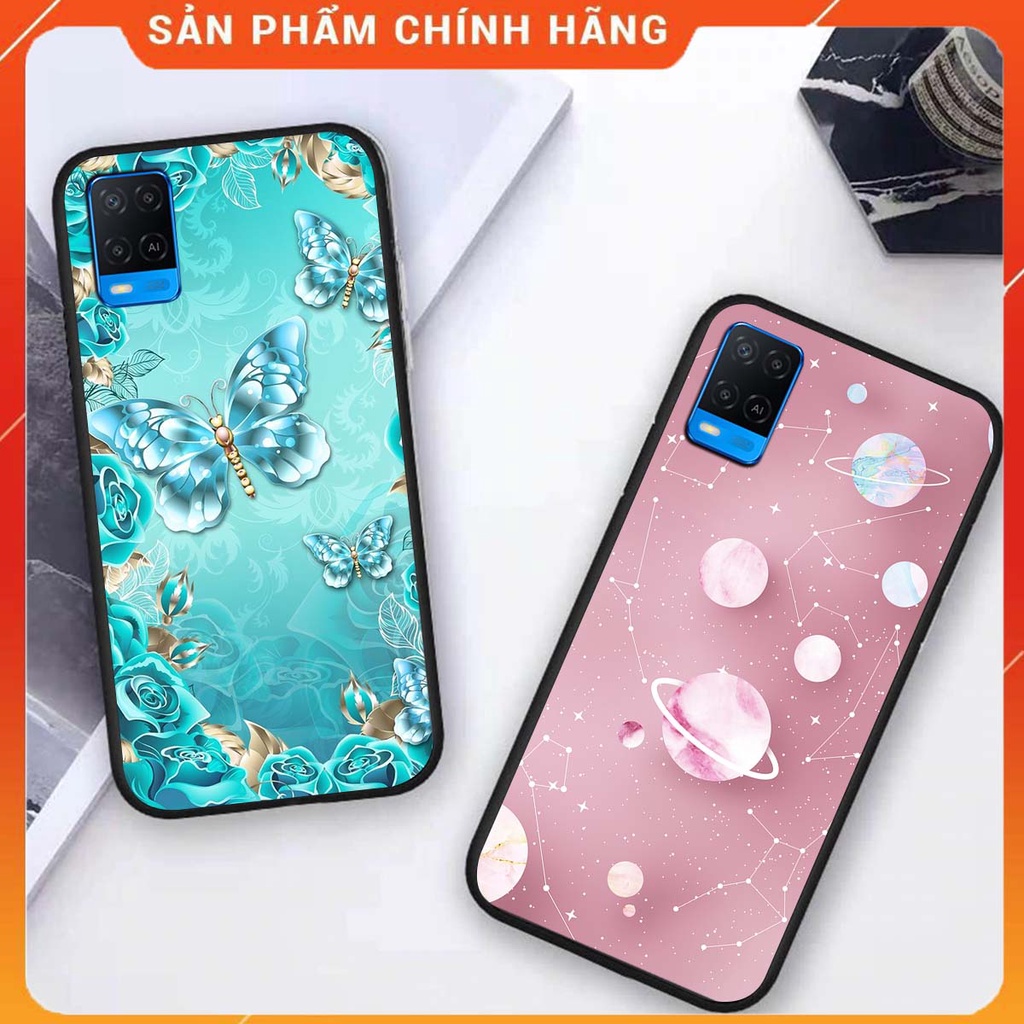 Ốp lưng Oppo A54 in hình hoa xinh xắn, hiện đại , thời trang ,phong cách