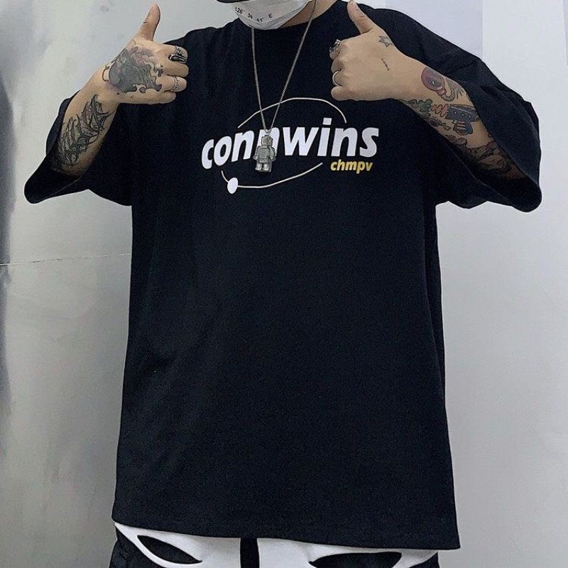 Áo thun nam form rộng,áo phông nam tay lỡ AP CONWIN