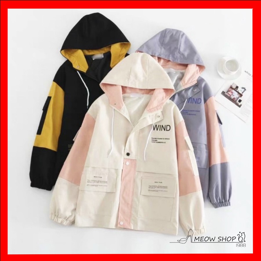 Áo Khoác kaki Nam Nữ Unisex  BB Cao Cấp Áo Khoác Dù KaKi Cặp Đôi 2 Lớp Form Rộng giá rẻ