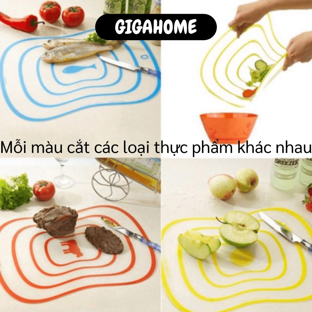 Combo 4 thớt nhựa   GIÁ VỐN]   Bộ thớt nhựa nhỏ gọn 4 kích cỡ to trung bình nhỏ siêu tiện lợi, mỏng gọn 3446