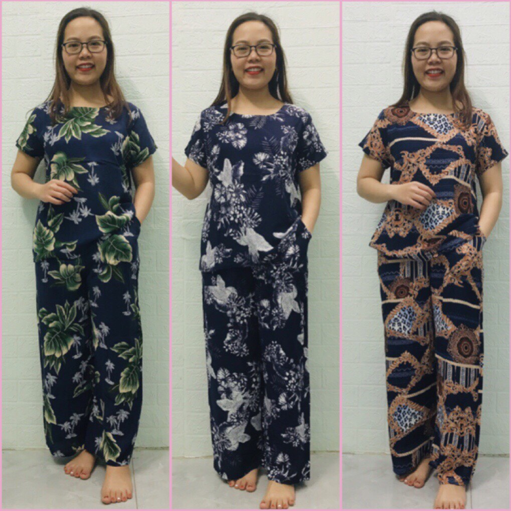 Bộ Đồ Trung Niên Chất Lanh Quần Dài Áo Cộc- Bộ Dành Cho Người Lớn Tuổi