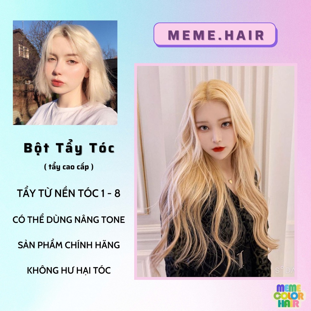 BỘT TẨY TÓC [ bột tạo nền cho tóc, tặng kèm bao tay ]