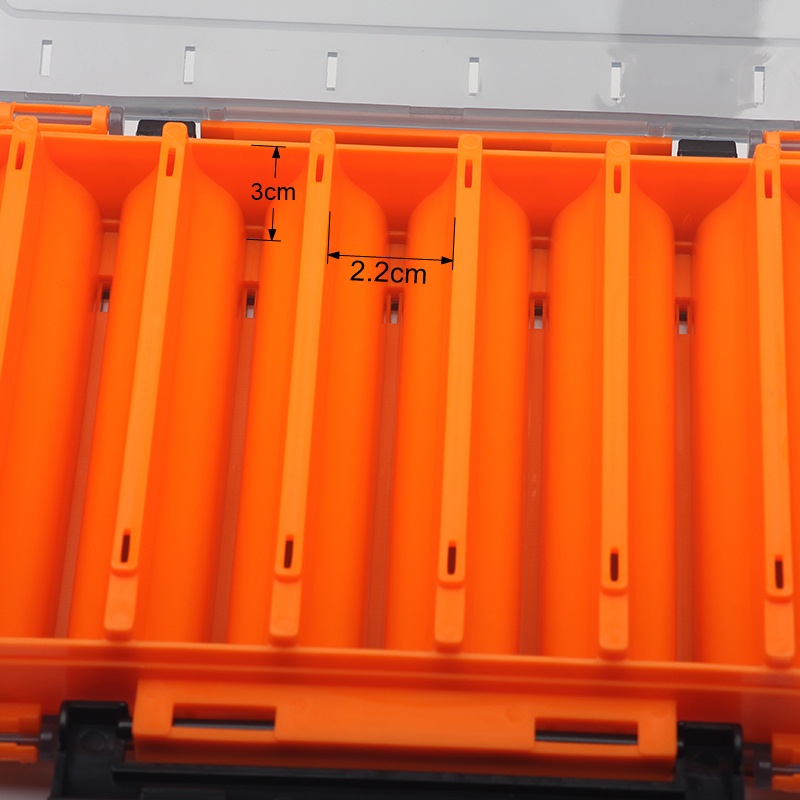 Hộp đựng mồi câu cá 14 ngăn chống thấm nước