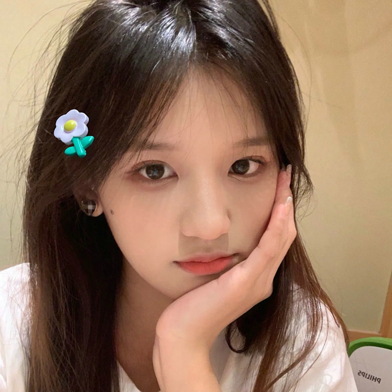Kẹp Tóc Mái Ngang Hình Hoa Nhiều Màu Sắc Dễ Thương Thời Trang Mùa Hè Cho Bạn Gái