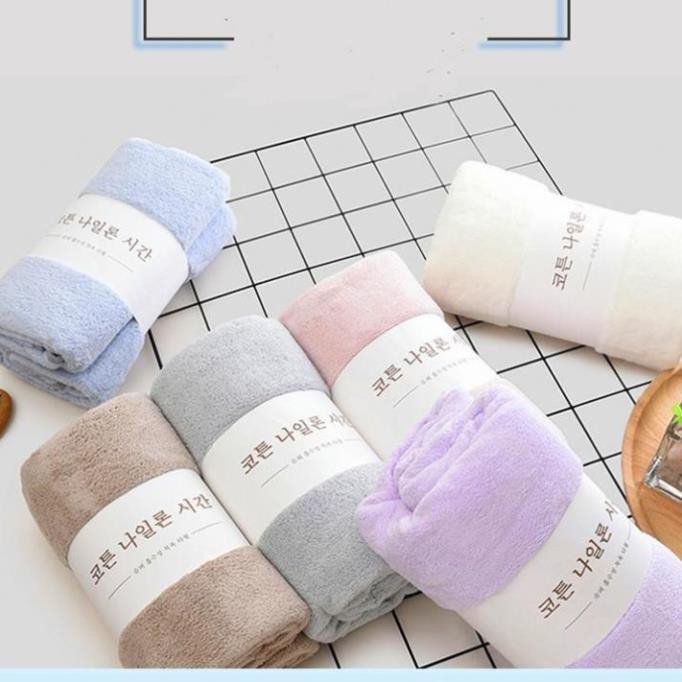 Khăn tắm lông cừu Hàn Quốc siêu mềm mịn - Đồ dùng phòng tắm cao cấp