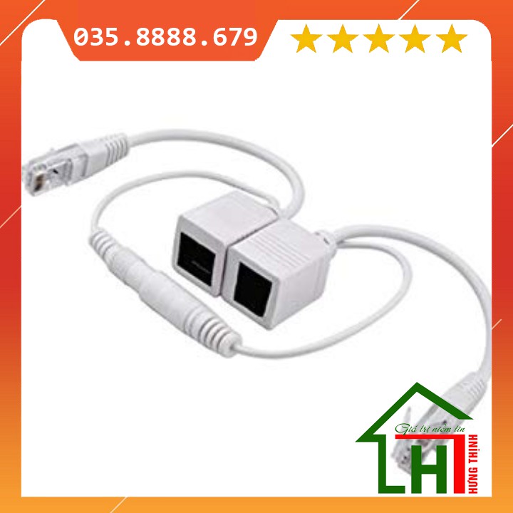 Balun Chuyển Đổi POE Cho Camera IP - Khoảng Cách Truyền 100M (1 cặp) Hưng Thịnh computer