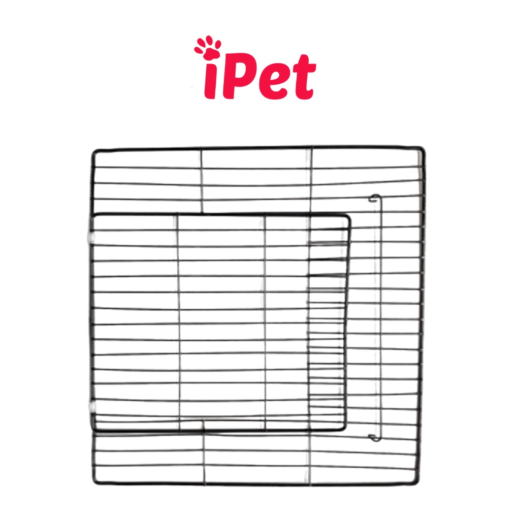 Chuồng Quây Cửa Sắt 12 Tấm Cho Thú Cưng Chó Mèo - Có Tặng Kèm Búa - iPet shop