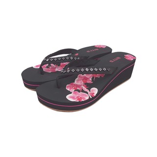 Dép Xỏ Ngón Nữ Đế Cao 5cm, Dép Kẹp Nữ Đế Cao SXW105500DEN