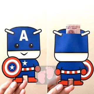 Lì xì hoạt hình chibi, siêu nhân (30c)