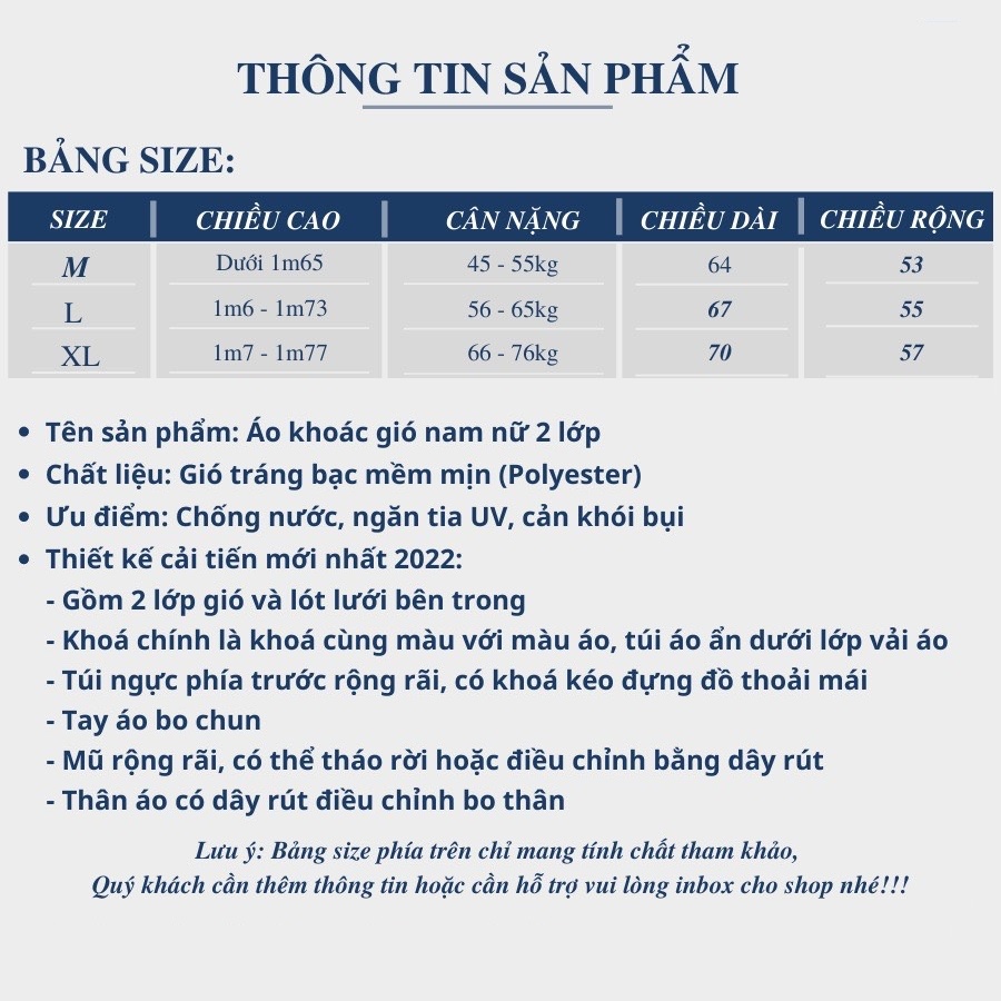 Áo khoác gió 2 lớp hàng cao cấp loại 1 có Bigsize, áo gió nam nữ Uniex 3 khóa chống tia UV chống nắng gió Okélla