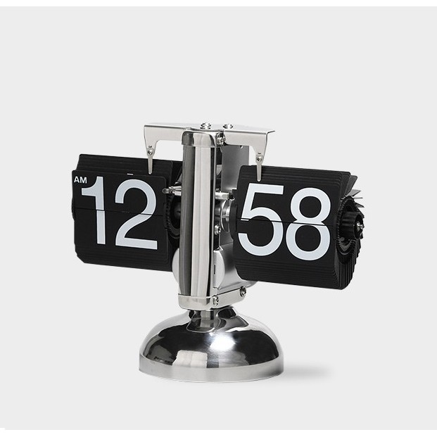 Đồng hồ để bàn lật số retro phong cách cổ điển trang trí nhà cửa Let's Decor