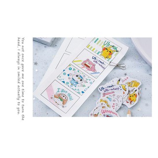 Bộ 45 Sticker Ngộ Nghĩnh dán trang trí E40