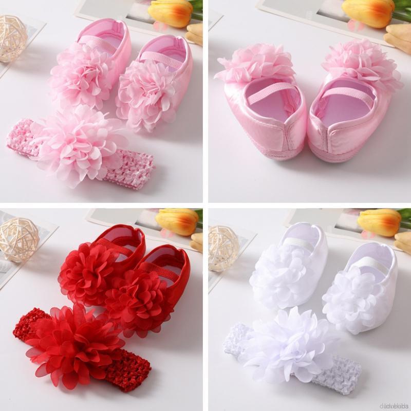 Giày Búp Bê Đính Hoa Nữ Tính Cho Bé Gái 04510
