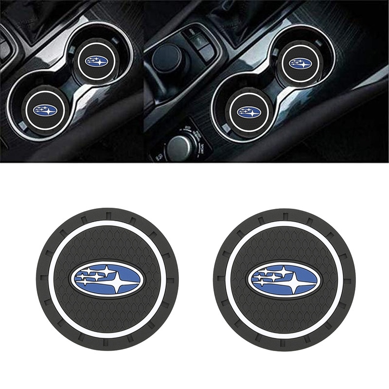 Tấm lót ly silicone chống trượt trang trí nội thất xe hơi Subaru Legacy Outback Forester Impreza Wrx Brz Subaru Xv