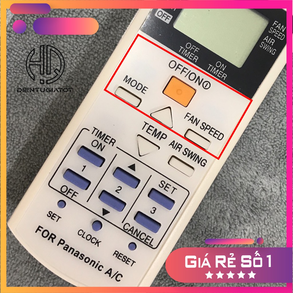 - BH 3 THÁNG - Remote điều khiển máy lạnh PANASONIC không inverter
