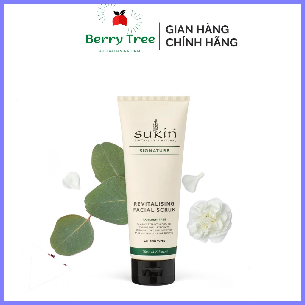 Kem Tẩy Tế Bào Chết Dùng Cho Da Mặt Sukin Revitalising Facial Scrub 125ml (BR)