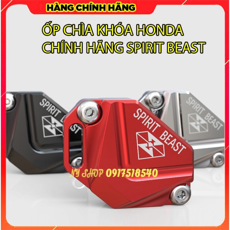 ỐP CHÌA KHÓA CNC CÁC DÒNG HONDA CHÍNH HÃNG SPIRIT BEAST Mẫu L7 Ảnh thật Sp