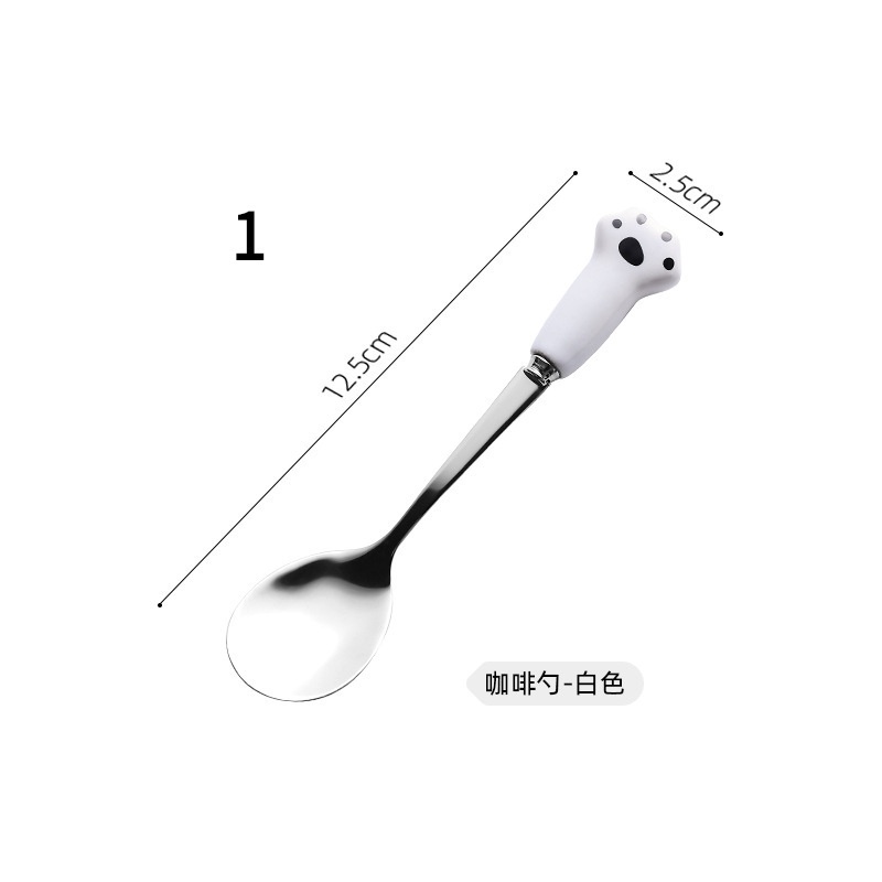 Muỗng cà phê bằng thép không gỉ hình động vật hoạt hình