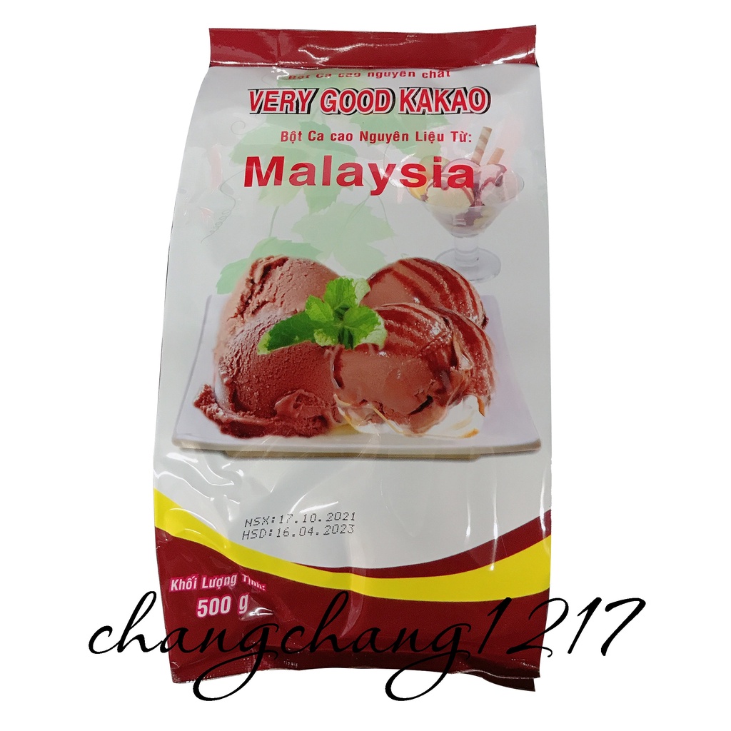 Bột Cacao Đắng Bích Cơ Very Good Kakao Gói 500gr &amp; 1kg (100k)