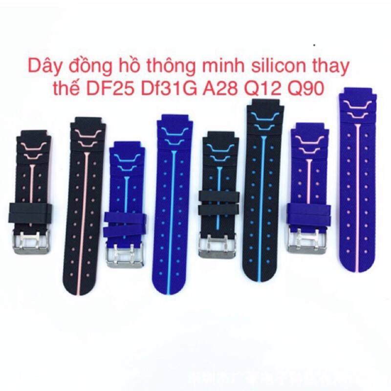 Dây đồng hồ thông minh Q12 Q20 ...( 15mm tặng chốt dây)