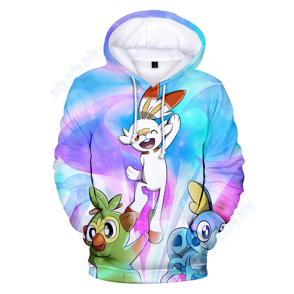 Áo Hoodie In Hình Hoạt Pokemon Đáng Yêu Dành Cho Trẻ Em