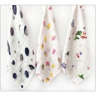 Khăn mặt cho bé sợi tre cao cấp Muslin Tree set 3c